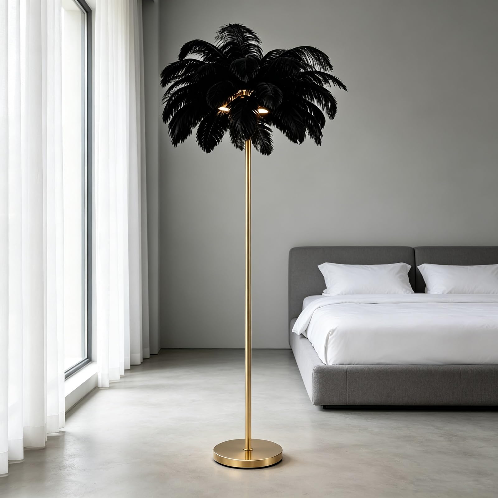 LCNDKF Modern Luxury Feather Floor Lamp