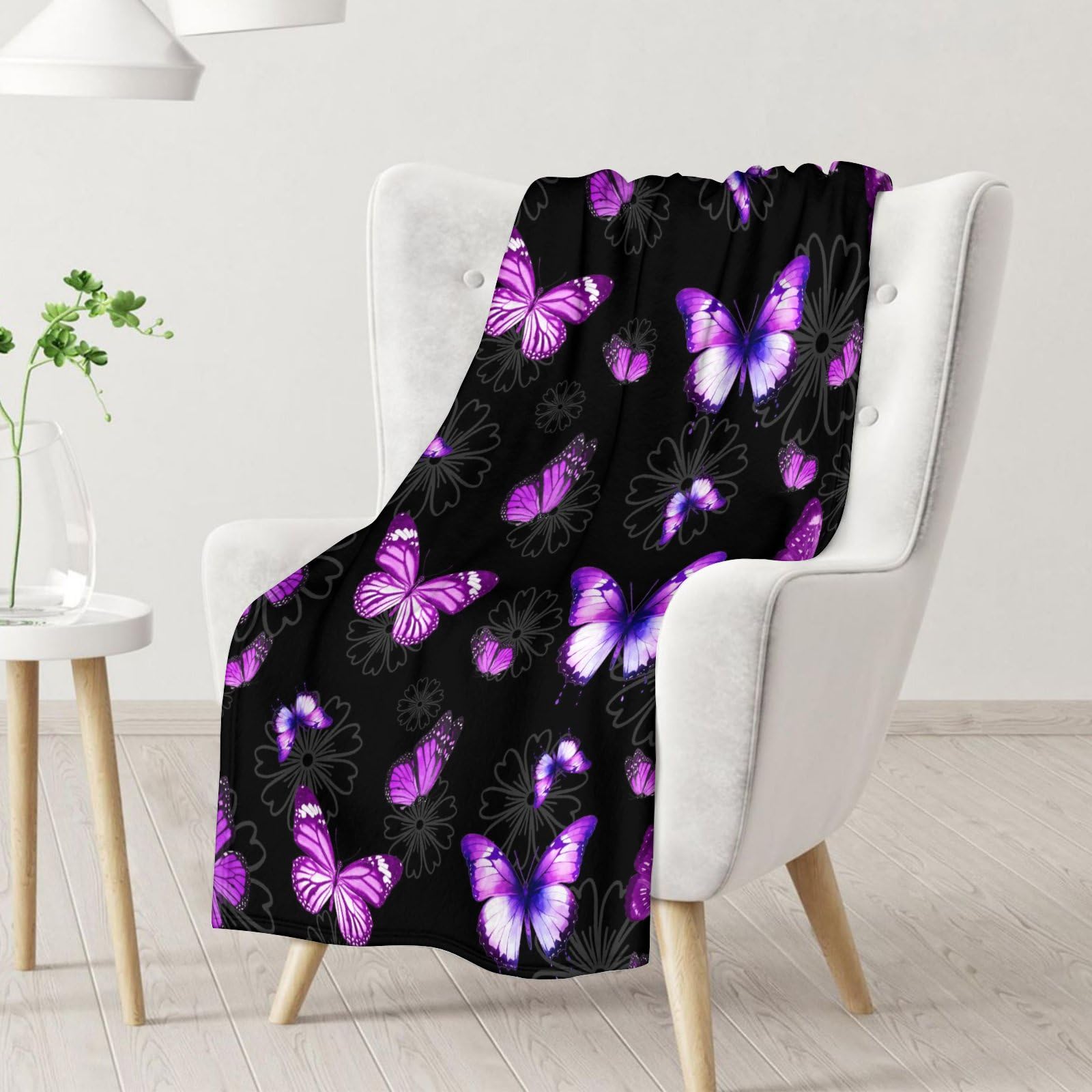 Girls Butterfly Blanket Gifts - Soft Cozy Butterfly Blankets for Girls - 40