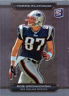 2010 Topps Platinum Football Card #122 Rob Gronkowski Rookie New England Patriots