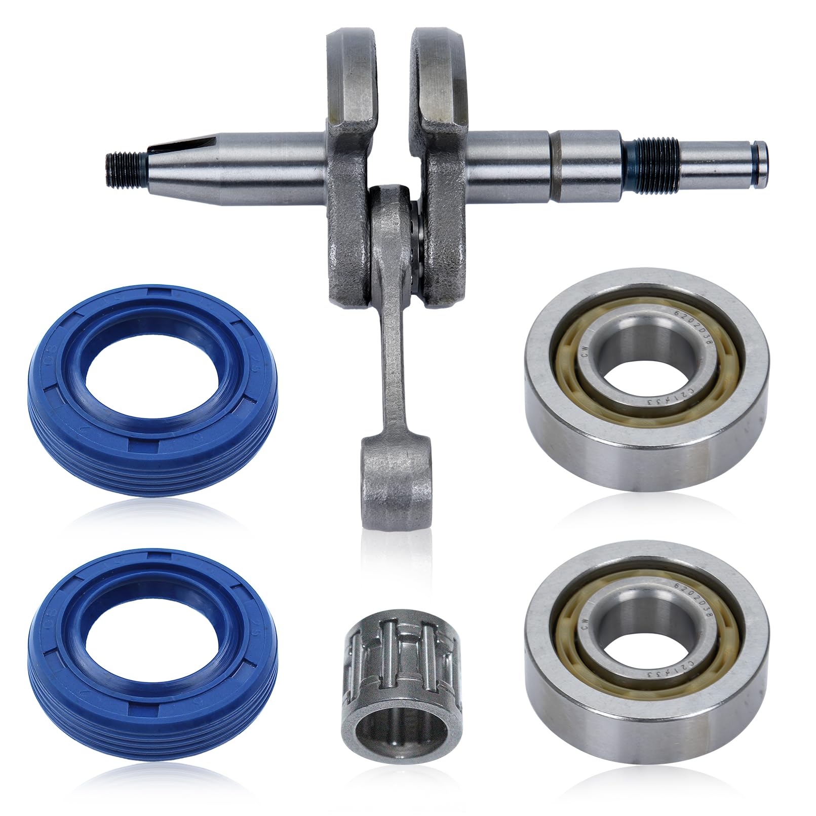 パーツ f@ms Amazon.com: Hyceker MS271 MS291 Crankshaft Bearings Oil Seals Kit