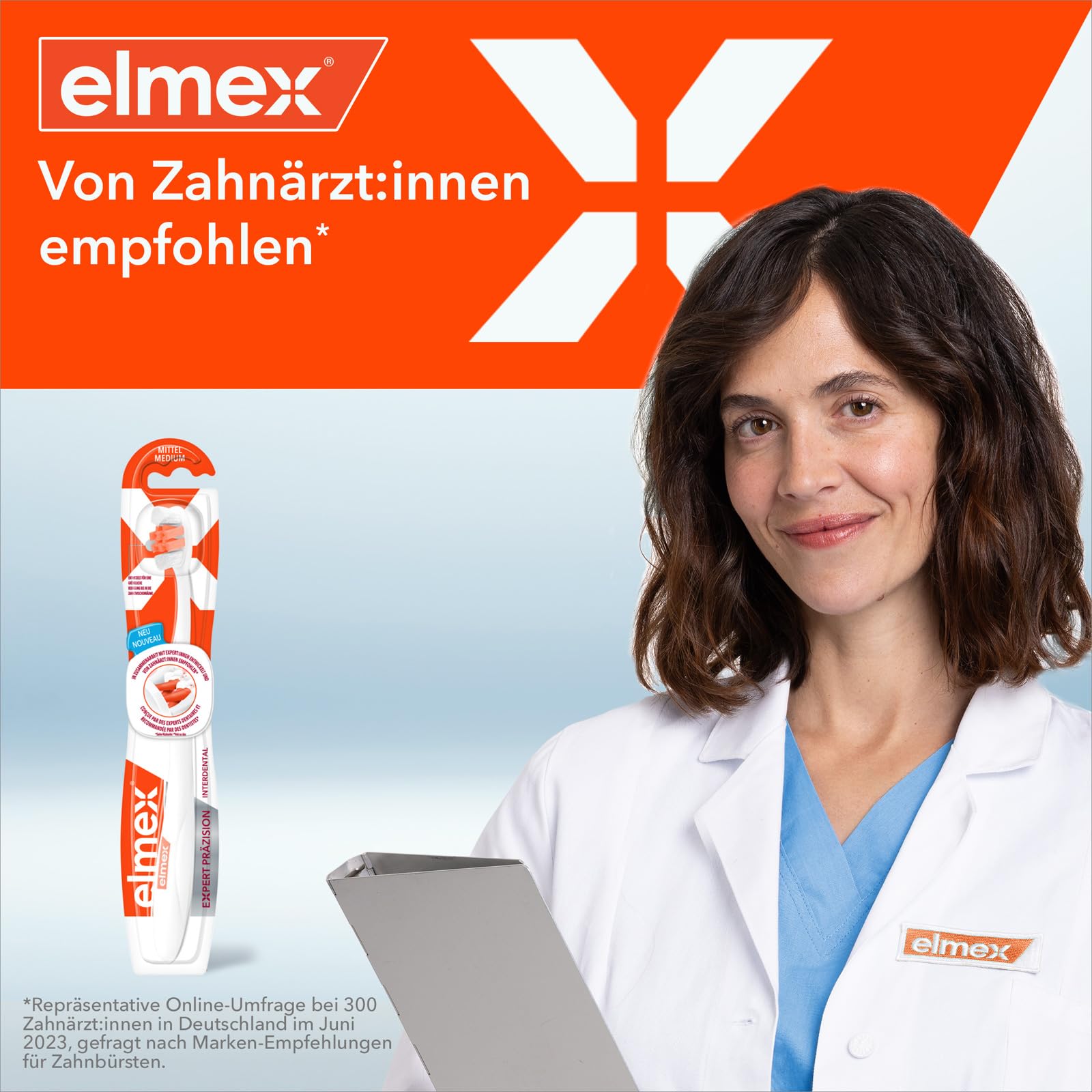 elmex Expert Precision INTERDENTAL szczoteczka do zębów średnia