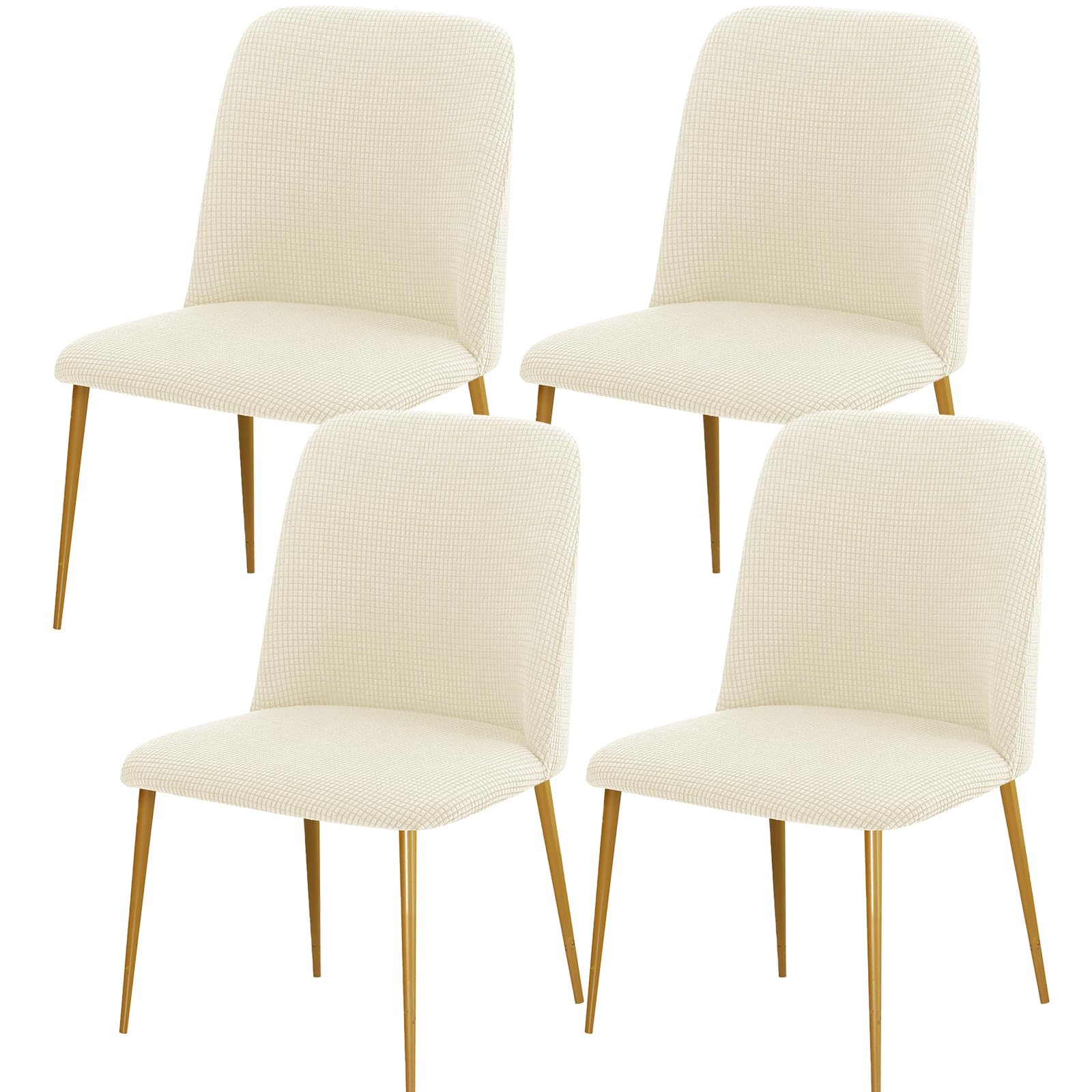 Photo 1 of Gollense Curved Back Chair Covers (4PCS, C-Beige)