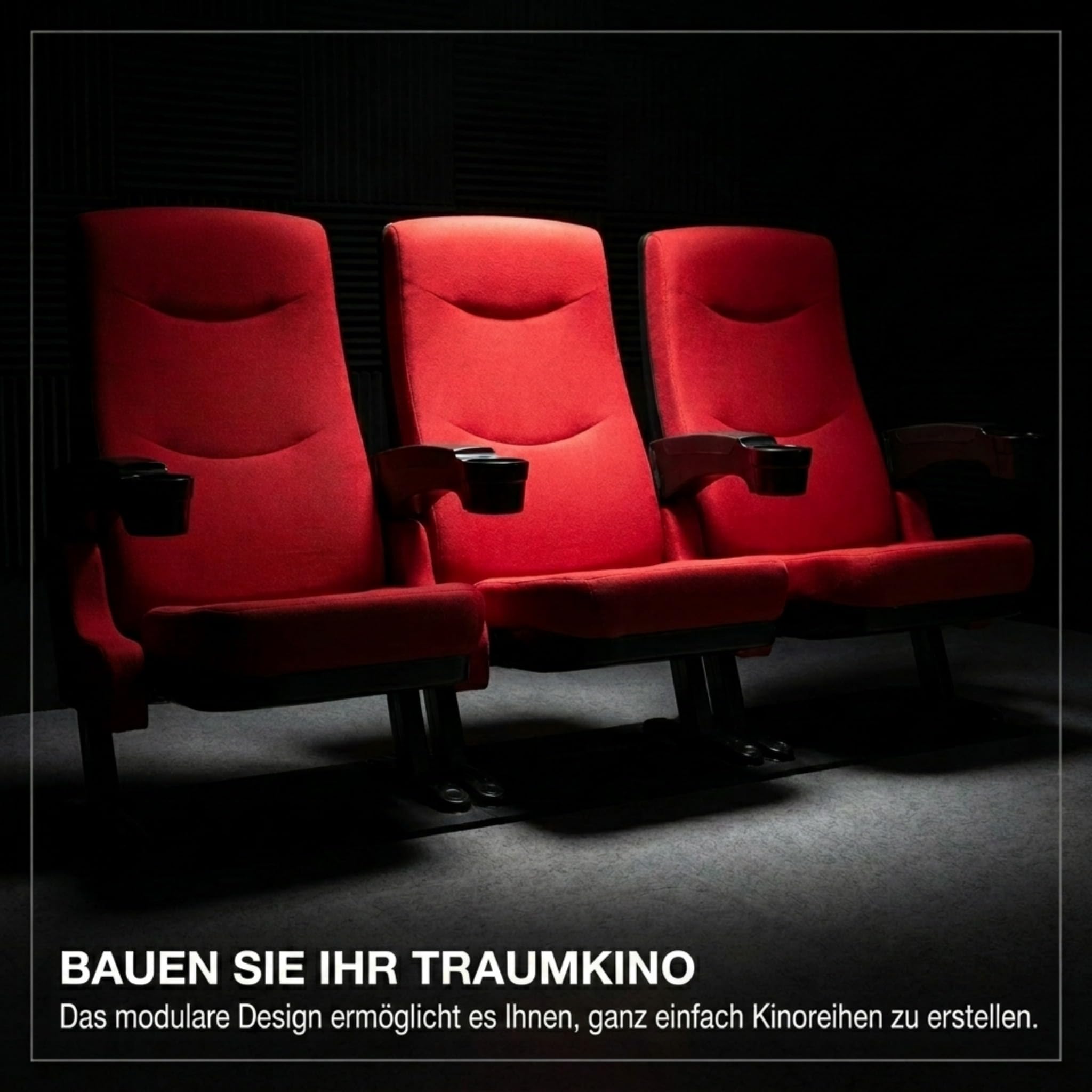 Stagecaptain CS-600R Movieking Poltrona cinema, rosso