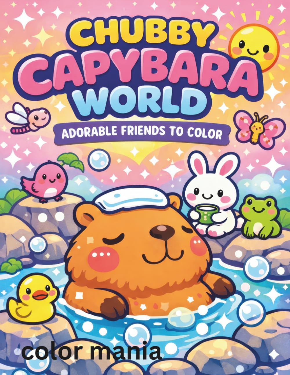 Chubby Capybara World Coloring book