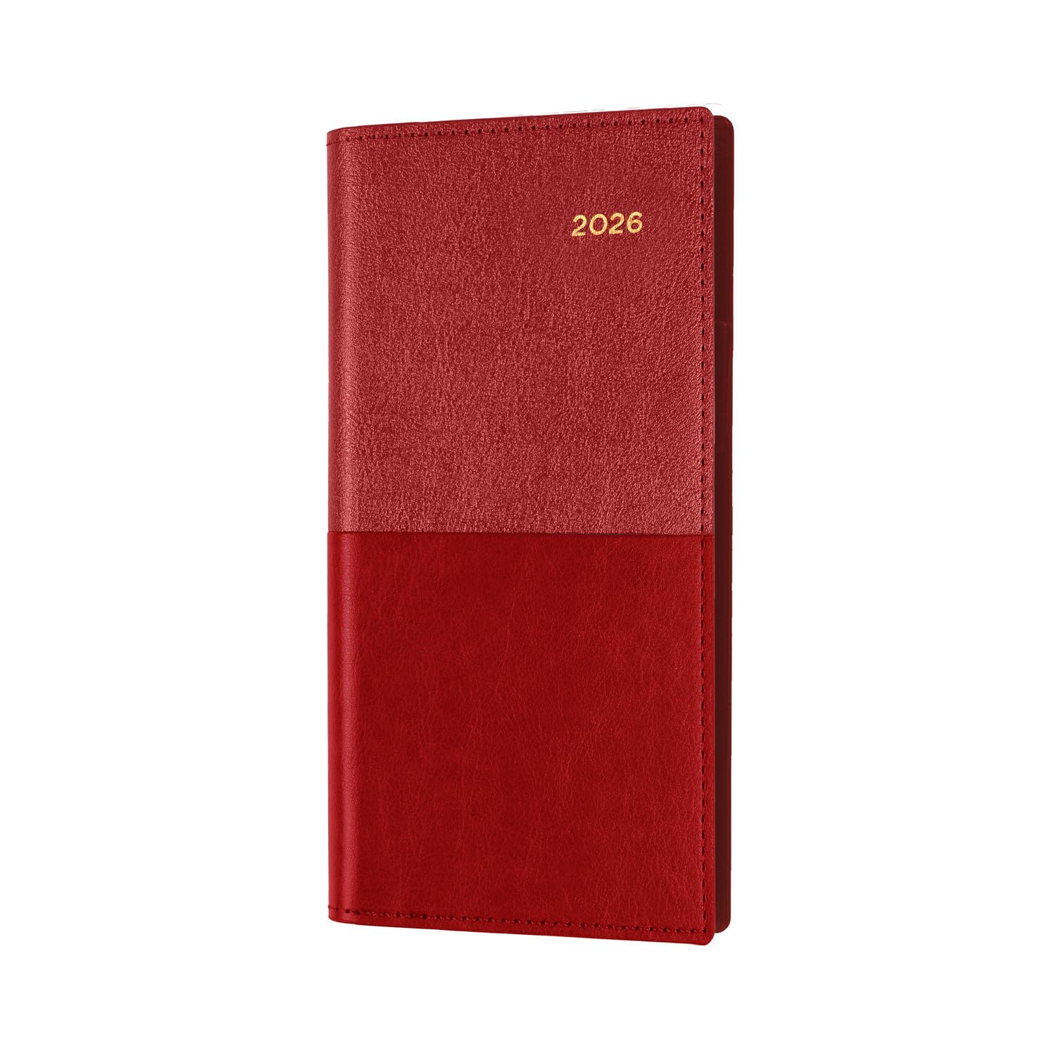 Collins - Valour - Slim 2026 12 Month Calendar Year Planner, Week-To-View Diary, Pocket - Red (VAL2SP3.15-26)