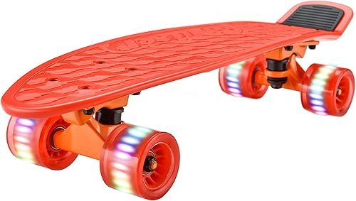 Patineta estándar Mini Cruiser  Tabla completa de polipropileno de 6 pulgadas con camión de aleación de aluminio de 3.25 pulgadas, ruedas de