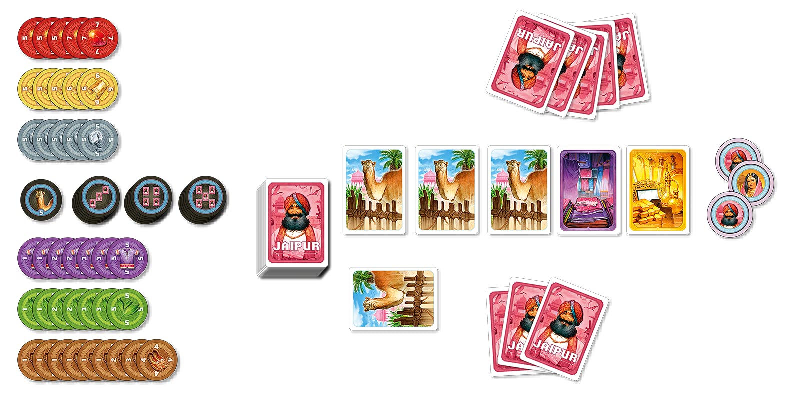 ASMODEE SCOD0038,Jaipur: 55 Karten / 60 Chips : Pauchon, Sébastien, Space Cowboys