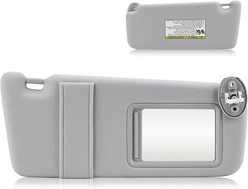Visera solar con luz para Toyota Venza 2009-2016 con techo corredizo, repuesto de parasol gris del lado derecho del pasajero 74320-0T021-B1