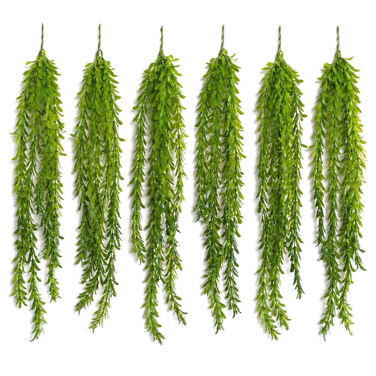 Multipack Leaf Design Artificial Hanging Plants