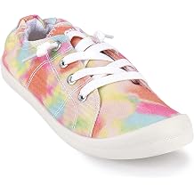 Womens Canvas Sneakers Casual Shoes Low Tops Slip Ons Classic Comfortable Tennis Walking Shoes