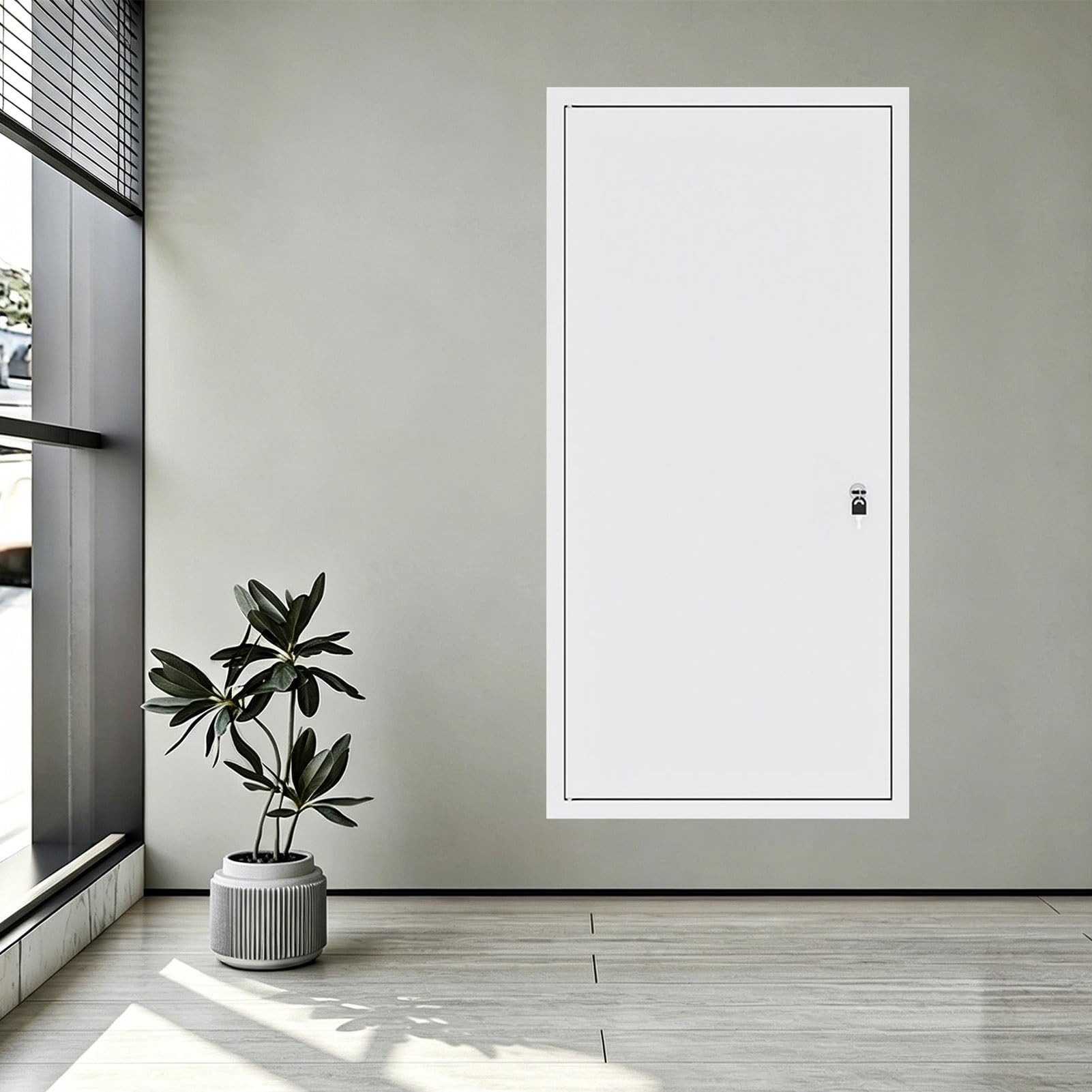 Fire Rated Metal Access Panel with Lock 20x20/28x28/32x32Inch Recessed Inspection Panel for Ceiling Drywall, Attic, Electrical & Plumbing Service Openings(20x32in/51x81cm)