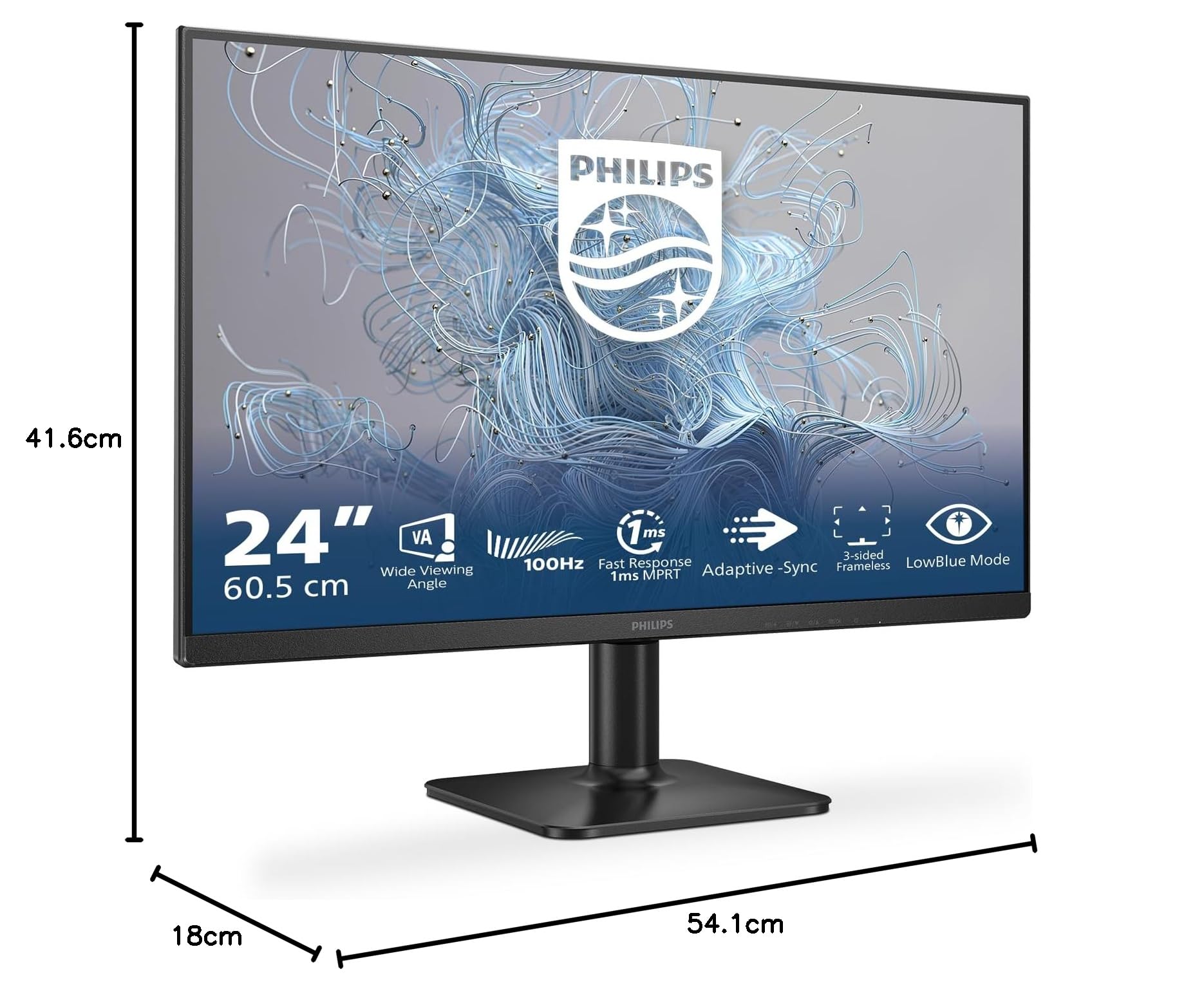 Philips 24E2N1100LB 24" FHD VA Monitor 100Hz 1ms Adaptive Sync