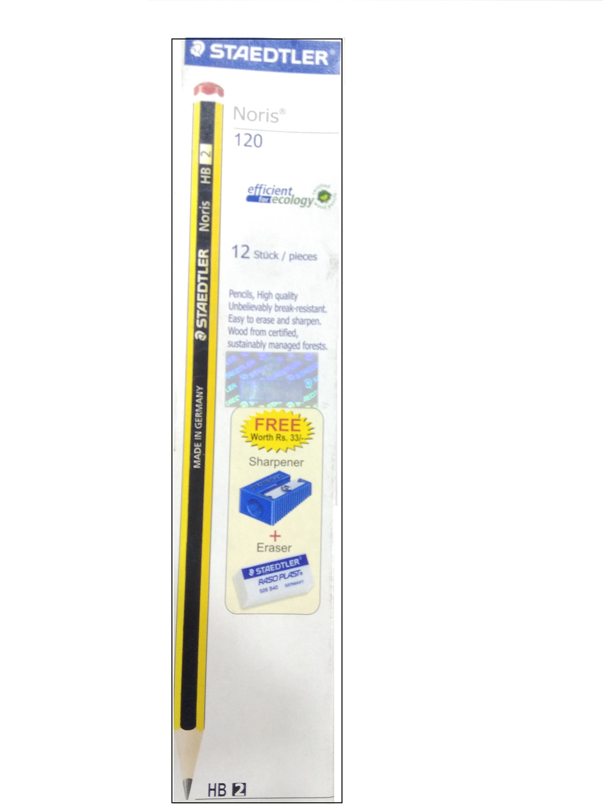 Staedtler Matite Grafite 2B - Confezione Da 12 Pezzi Per Disegno E Scuola - Legno Certificato PEFC - Foto 2