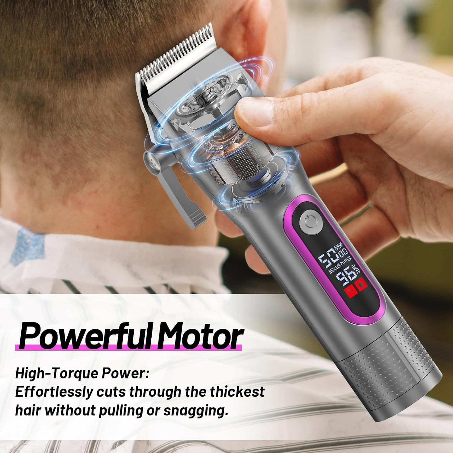UINK Professional Hair Clippers and Trimmer Set, Cordless 2-in-1 Combo Kit