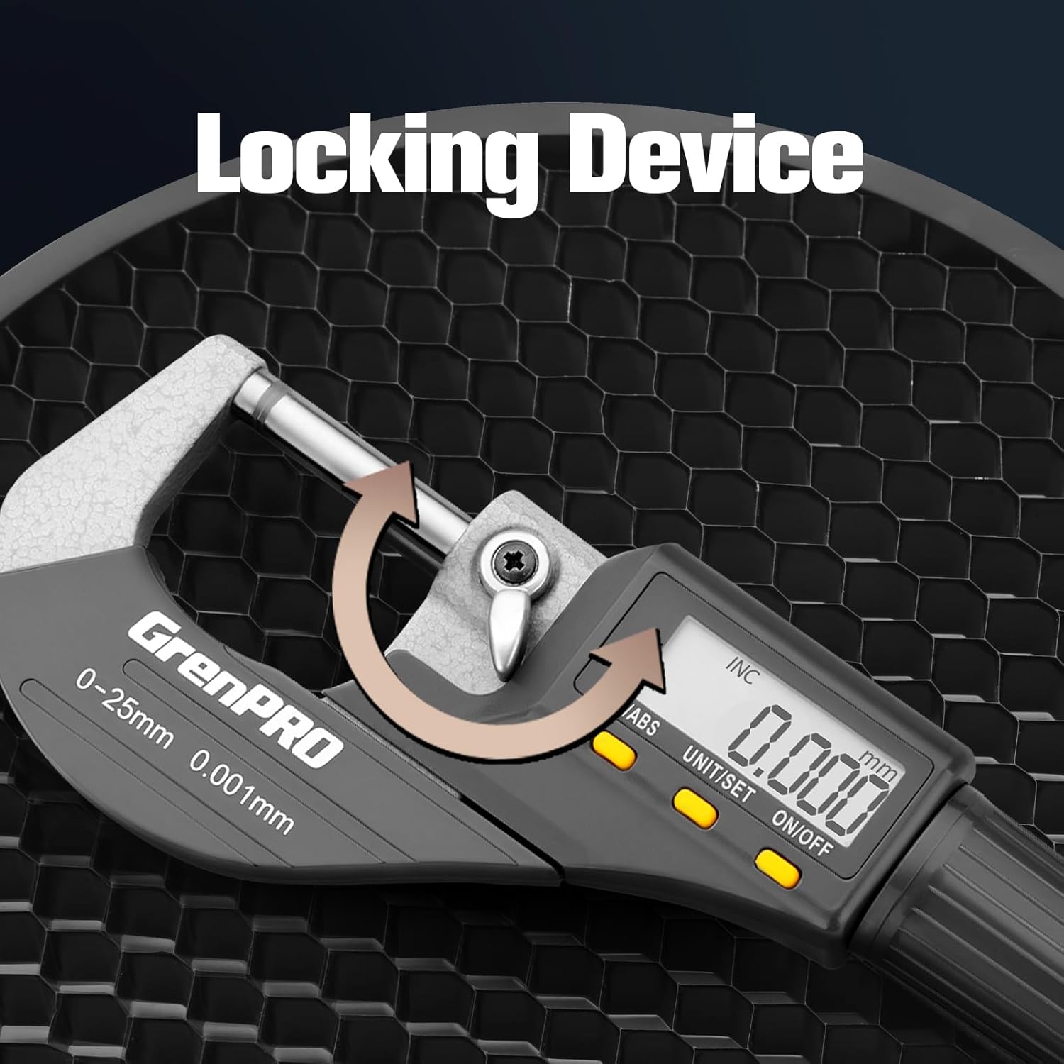 Digital Micrometer Measuring Tool, Professional Inch/Metric Precision Thickness Gauge with Extra Battery, DIY and Household Use 0.00005"/0.001 mm Accuracy Micrometers Machinist Tools