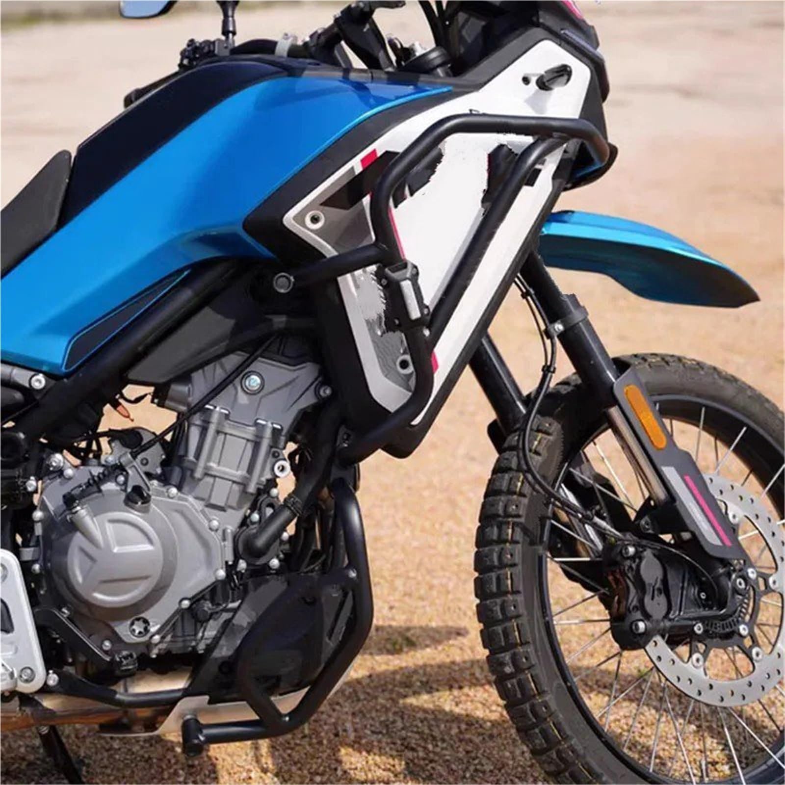 Barra Protezione Motore Per CFMOTO 450 MT 2024 Protezione Motore Highway Crash Bar Accessori Paraurti Telaio Moto Moto Paraurti Bars(Only Upper Black)