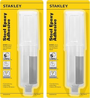 Steel Adhesive - Quick Bonding for Repairs, Automotive, and Construction - 0.85 oz - 2 Pack