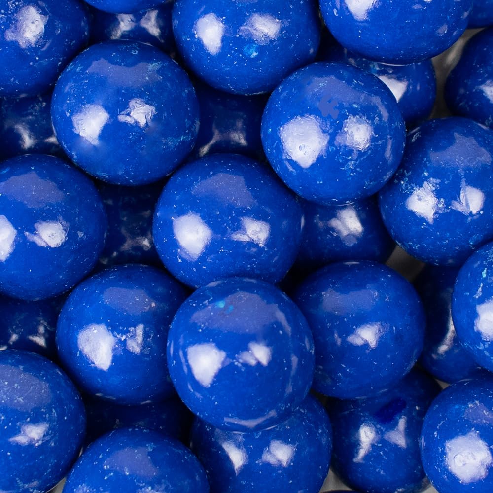 52 Pcs Blue Gumballs Candy - 1 Inch (14 oz)