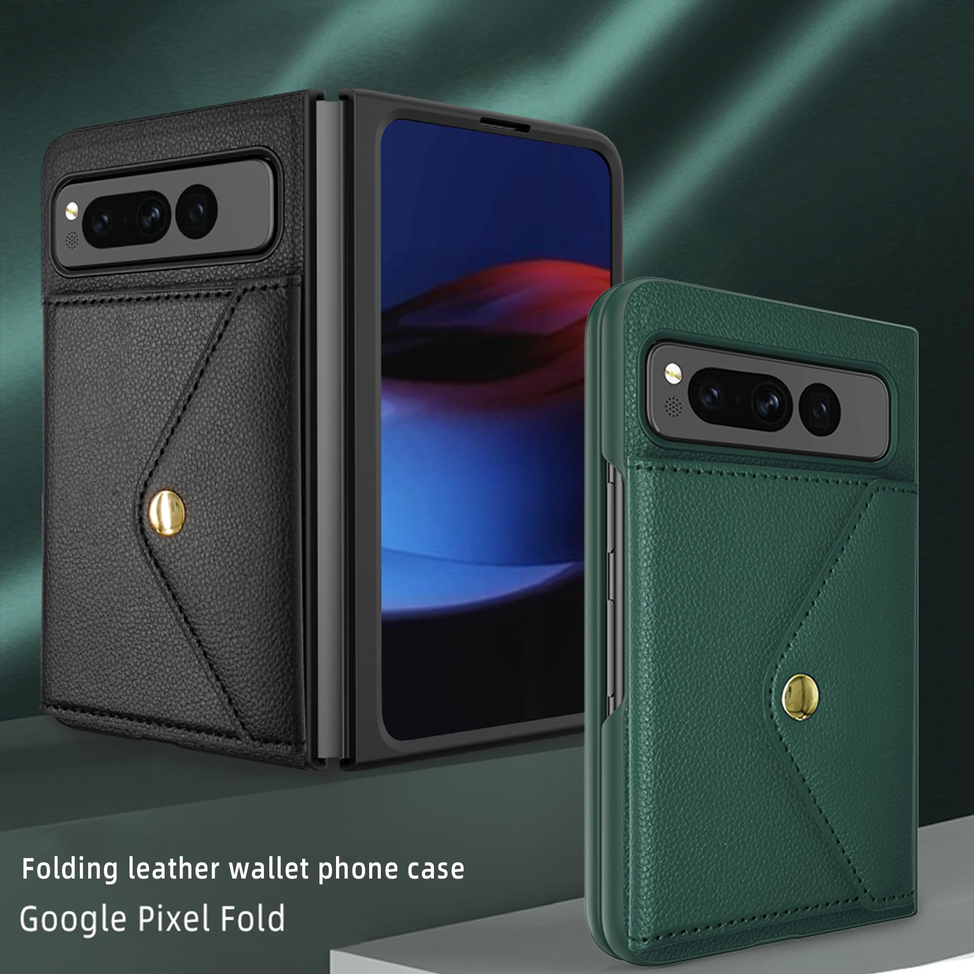 Per Google Pixel 5 Custodia Portafoglio Flip Similpelle Stand Slot Scheda Cover - Foto 7