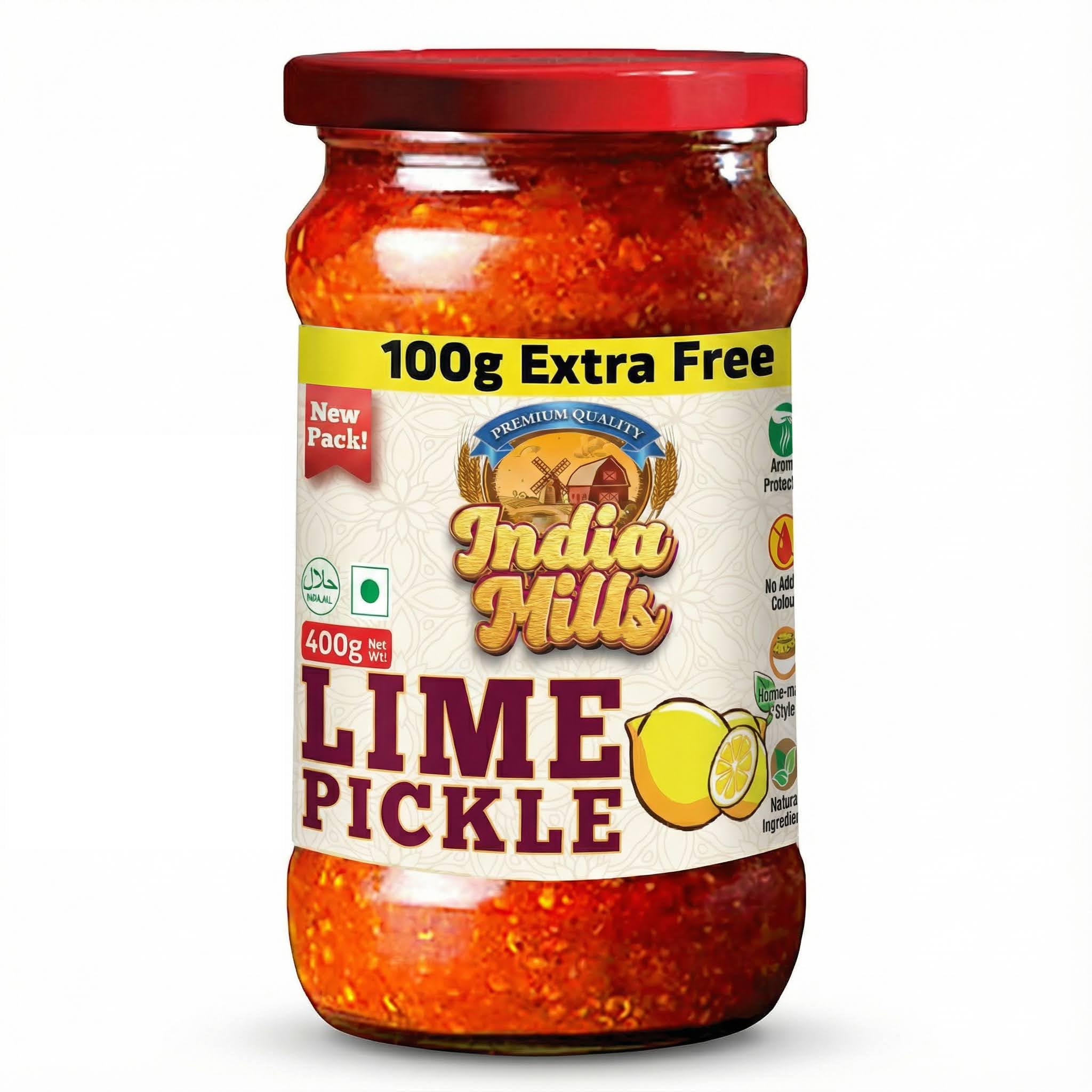 INDIA MILLS Lime Pickle, 400 Gm