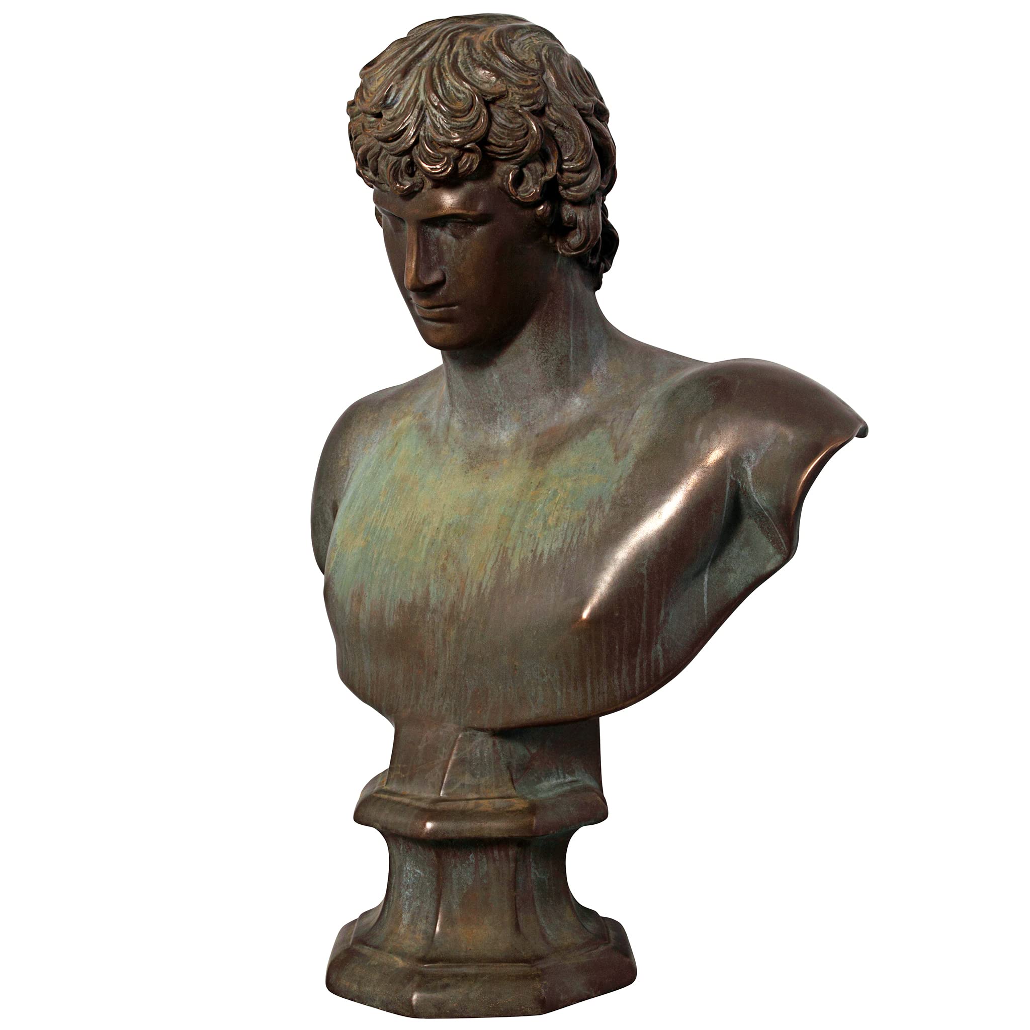 Design Toscano Antinous, Beloved of Roman Emperor Hadrian Bust Statue