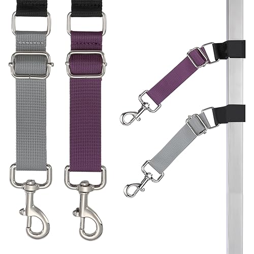 Pet Dog Grooming Arm Accessories - Dogs Loop Pets Grooming Loops Extension Straps 2 PCS Adjustable Secure and Stable Loop Extender Bathing Restraint Leashes for Small Medium & Large Dog