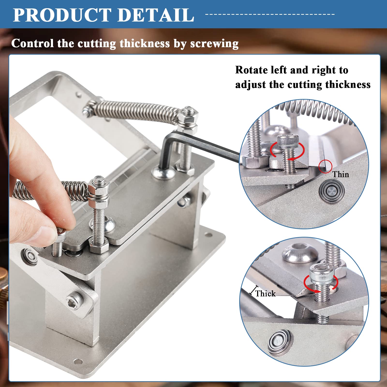 Separatore Per Pelle - Lama Industriale Doppia Faccia, Regolabile - Foto 11