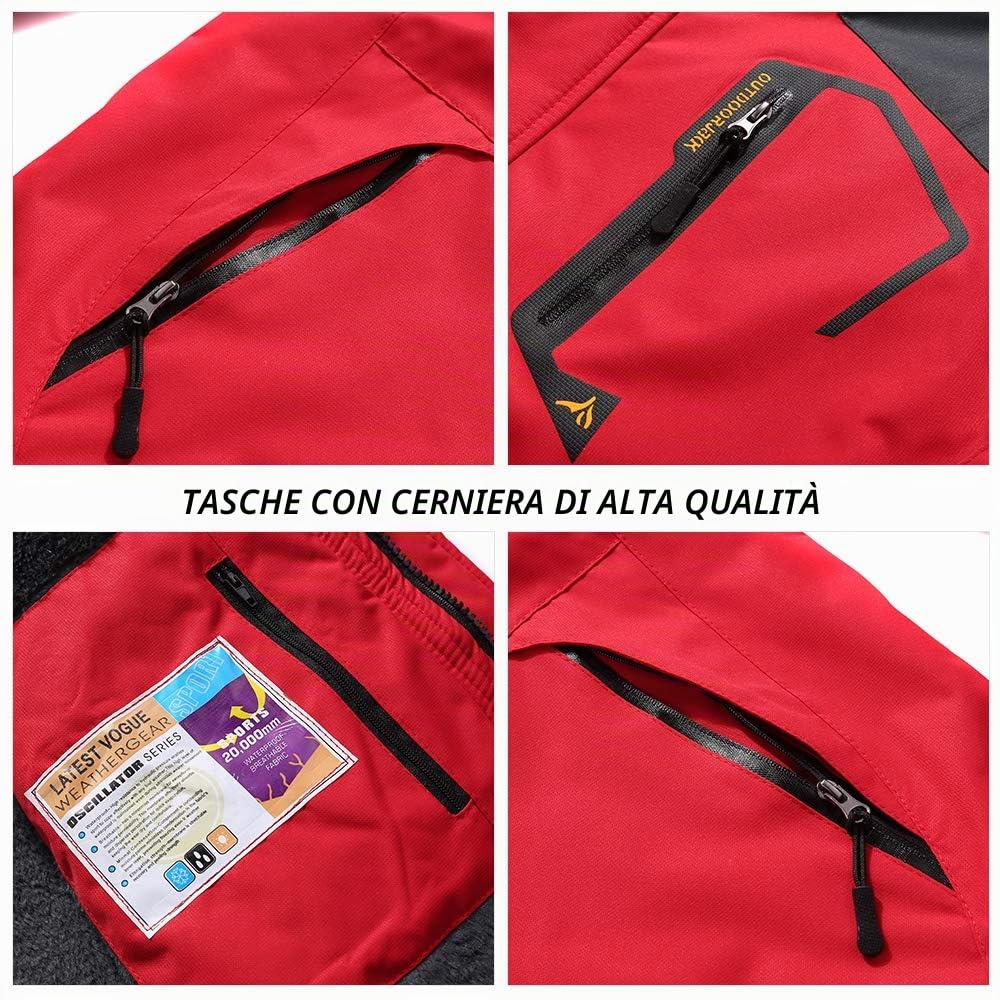 Giacca invernale calda, Giacca impermeabile da montagna da donna Giacca da sci Giacca antivento Giacca invernale calda per escursionismo in campeggio Sci