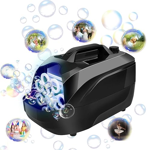 Máquina de burbujas, soplador automático de burbujas con más de 5000 burbujas por minuto, máquina de burbujas portátil para niños y niños pequeños disponible en Yaxa Venezuela