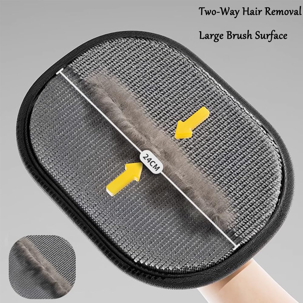 Lot De 3 Gants Et Brosses D'épilation Pour Chat - Pour Enlever Les Poils Morts, Meubles, Vêtements