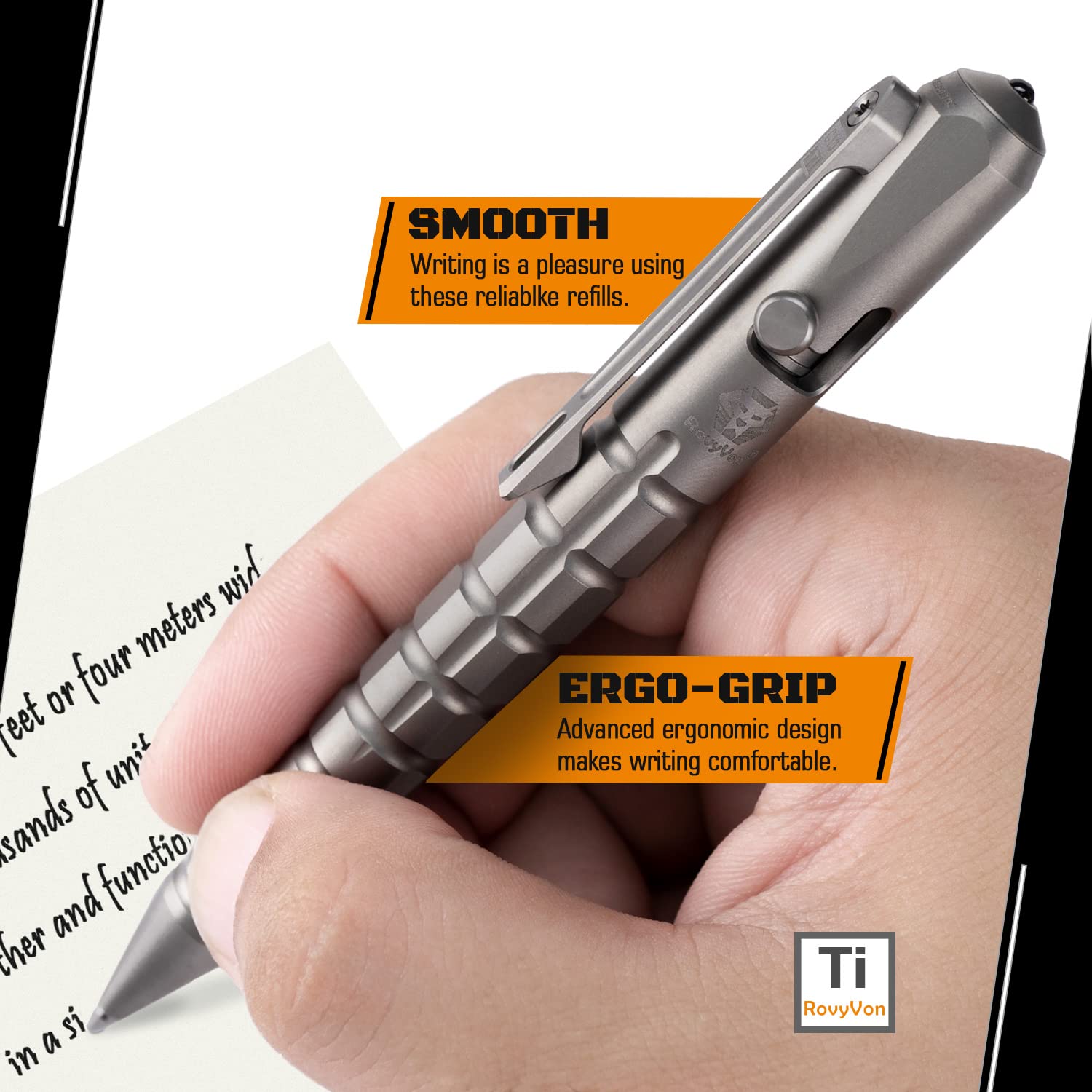 RovyVon Commander C10 チタン製タクティカルボールペン Amazon.com: RovyVon C10 Titanium Ballpoint Pen, Bolt Action