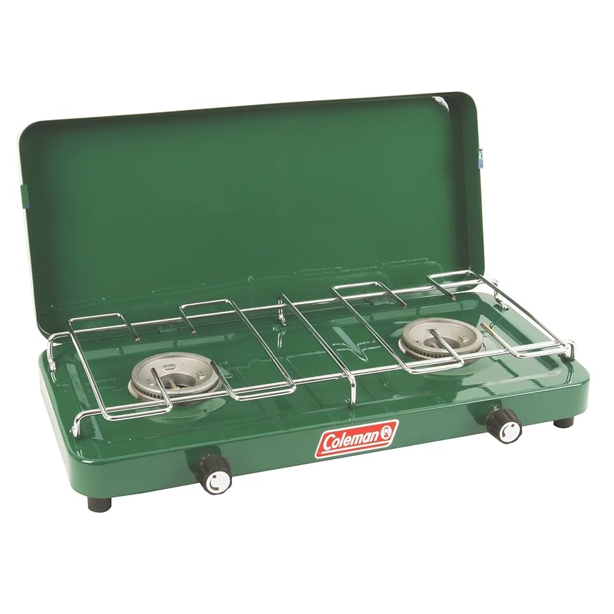 Coleman コールマン FOLDING LP 2-BURNER STOVE Coleman Fold 'N Go 2-Burner Propane Stove, Adjustable Dual