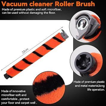 Main Roller Brush Filter Replacement Part for Shark NZ801UK,NZ801UKT, NZ801UKTSB, Include Main Roller Brush Spare Part, HEPA filter & Foam Filter