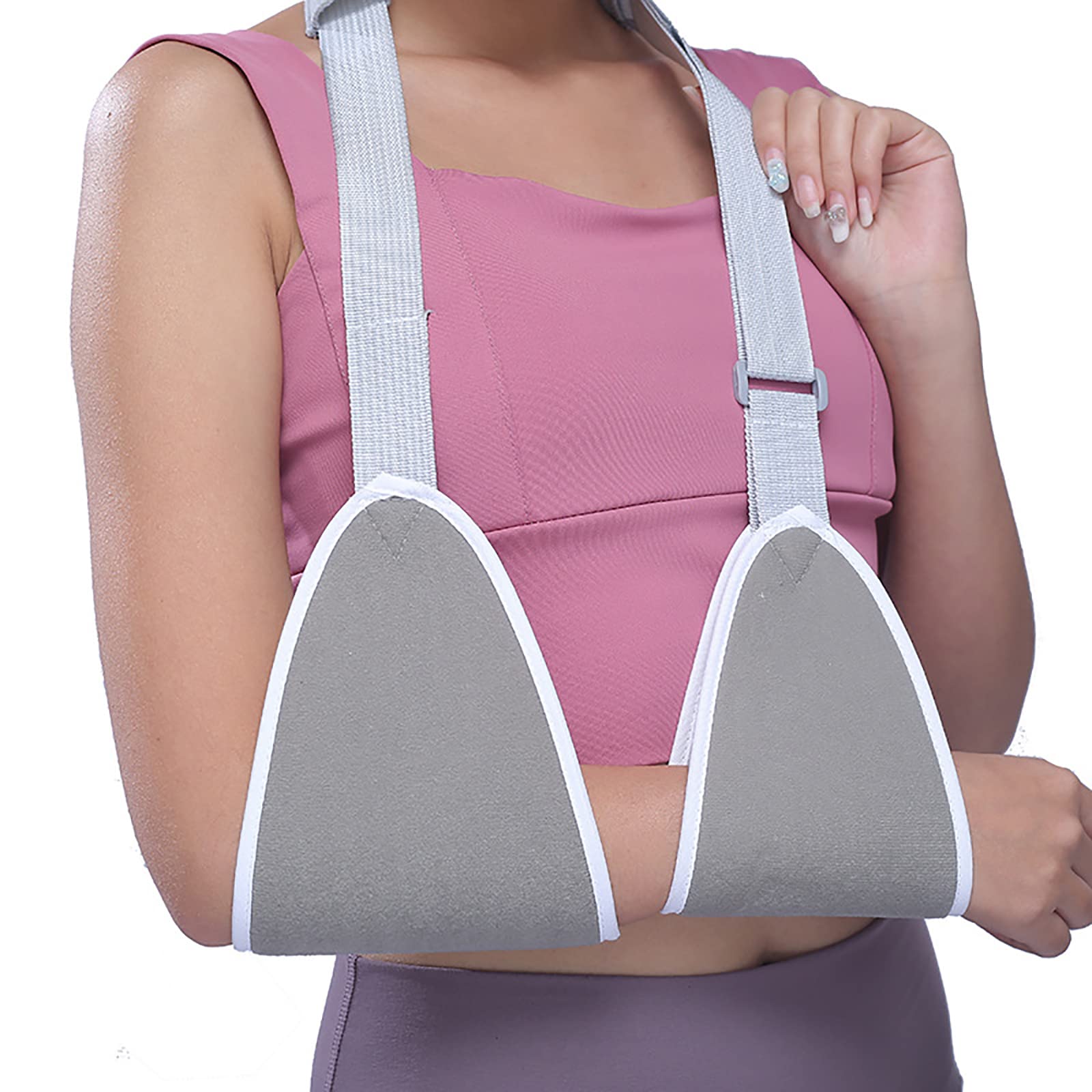 Cabestrillo para Brazo, Cabestrillo Ajustable Inmoviliza Y Estabiliza Antebrazo Brazo Cabestrillo Brace Esguince Soporte Muñeca O Mano para Fijación De Yeso,S