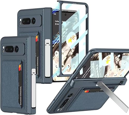 Miimall Funda compatible con Google Pixel Fold protección magnética de bisagra tarjetero protector de pantalla soporte duradero Funda de PC todo