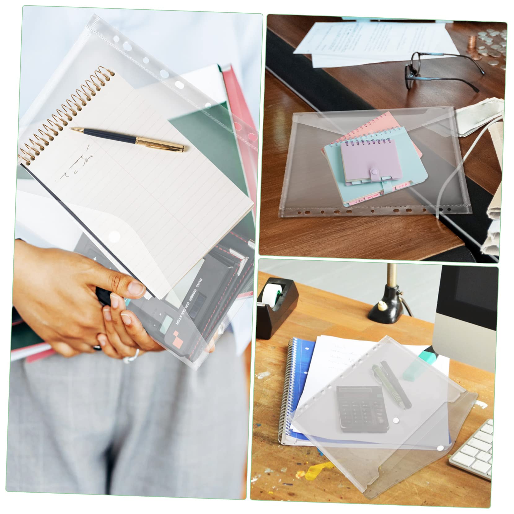 A4 Binder Pockets 20 Pezzi in Pp Trasparente 11 Fori