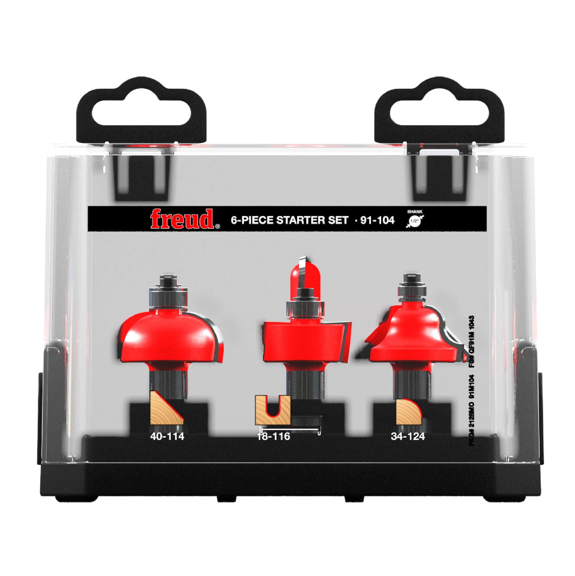 Freud 91-104: 6 Piece Starter Bit Set (1/2" Shank)