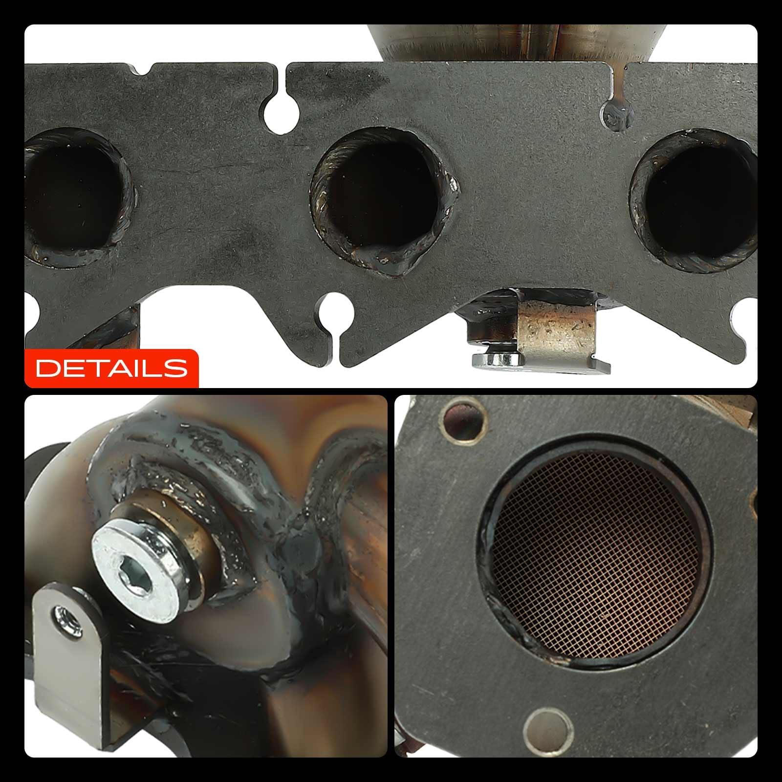 Frankberg Katalysator Benzin Vorne Kompatibel mit Polo 9A 9N 1.2 2004-2009 Ibiza III Fabia I 6Y2 6Y3 6Y5 Fabia II 542 Fox Schrägheck Replace# 03D253020LX