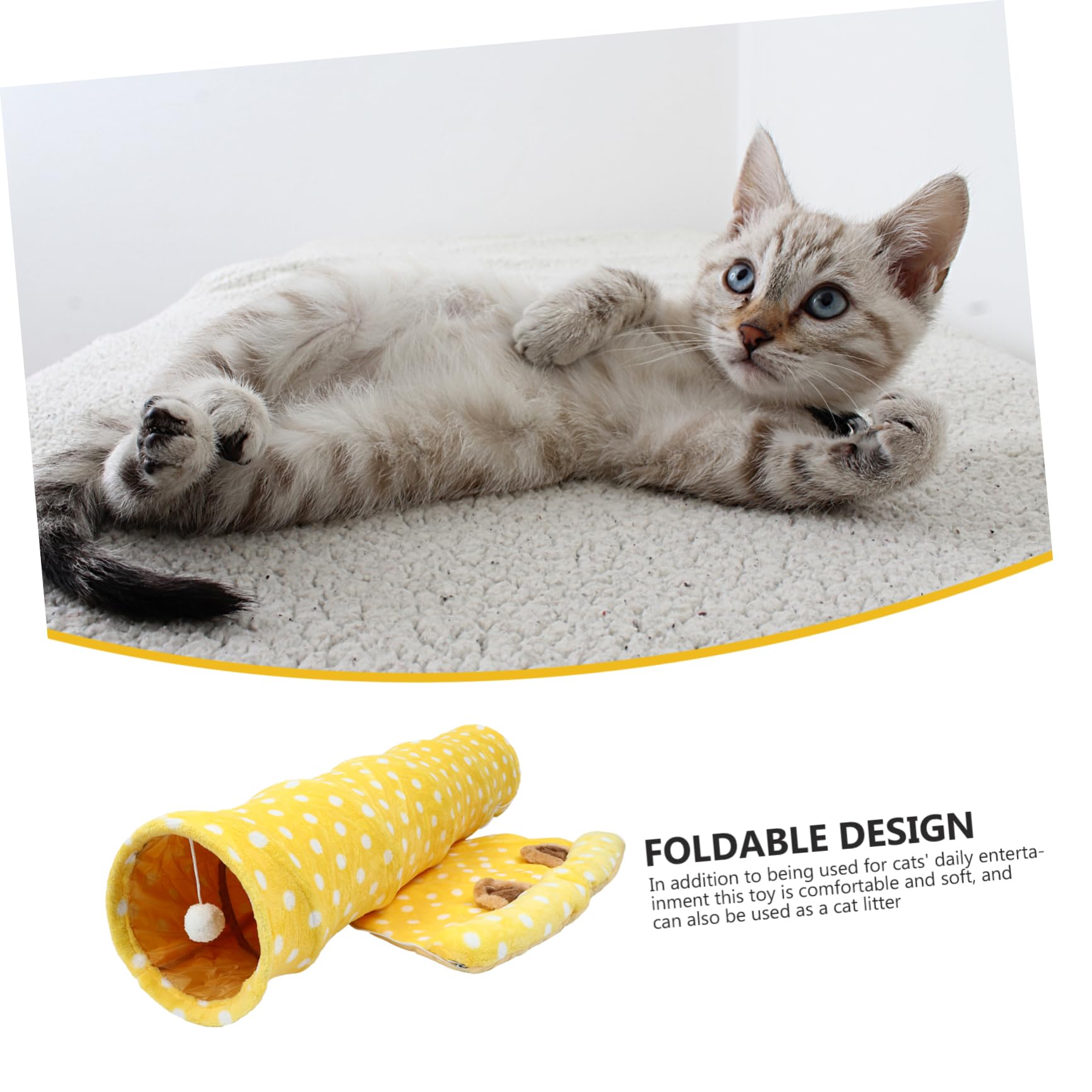 TOYANDONA Túnel De Papel para Gatos Juguete para Gatos Entretenimiento Divertido