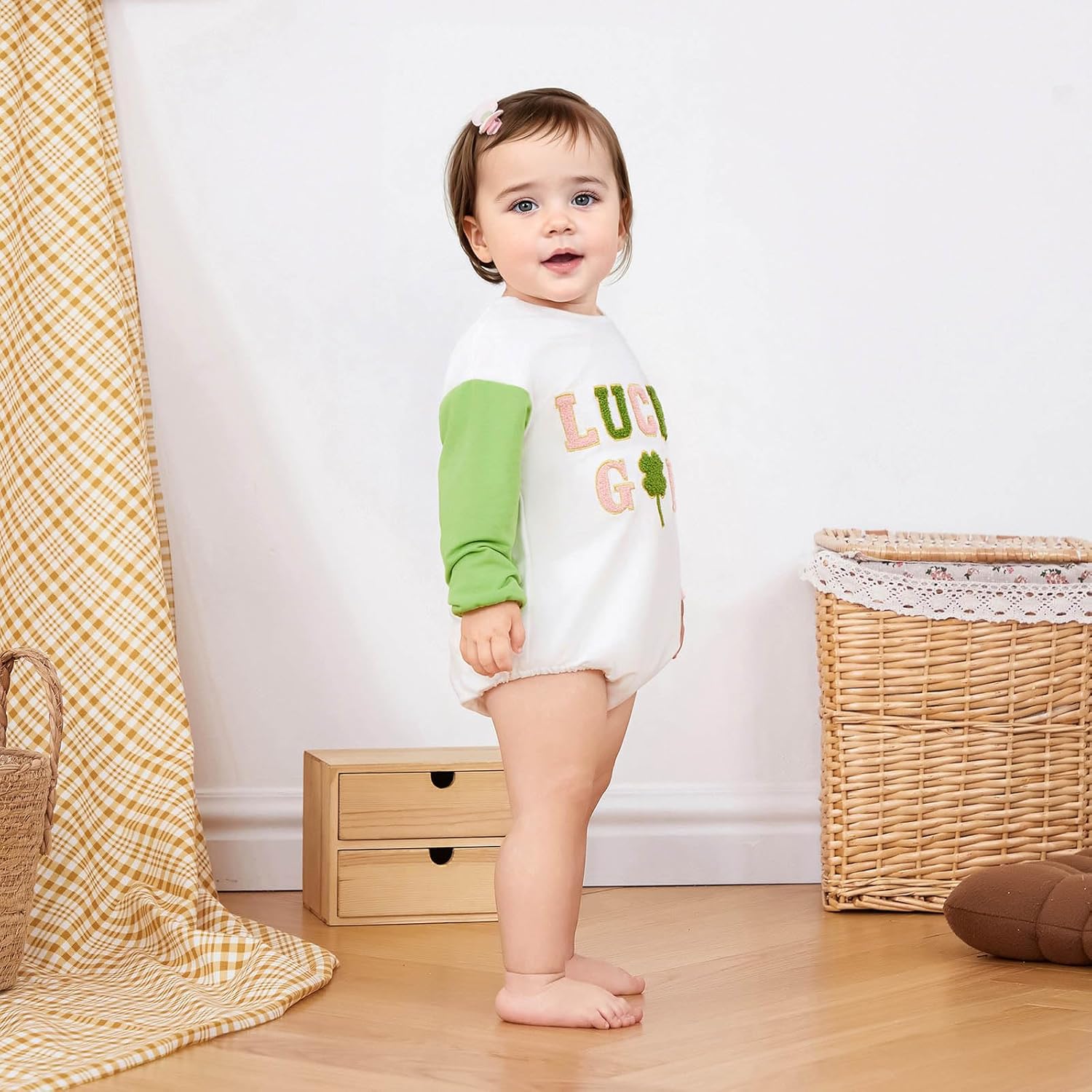 FOCUSNORM Valentines Day Toddler Baby Girl Outfit Nweborn Infant Clothes Long Sleeve Sweatshirt Romper Cute Crewneck Onesie - Image 2