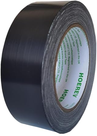 Hoerev Black Ultra high Molecular Weight Polyethylene Film Adhesive Tape Abrasion Resistant for Smooth and Easy Application,10milx1 x18 Yds,