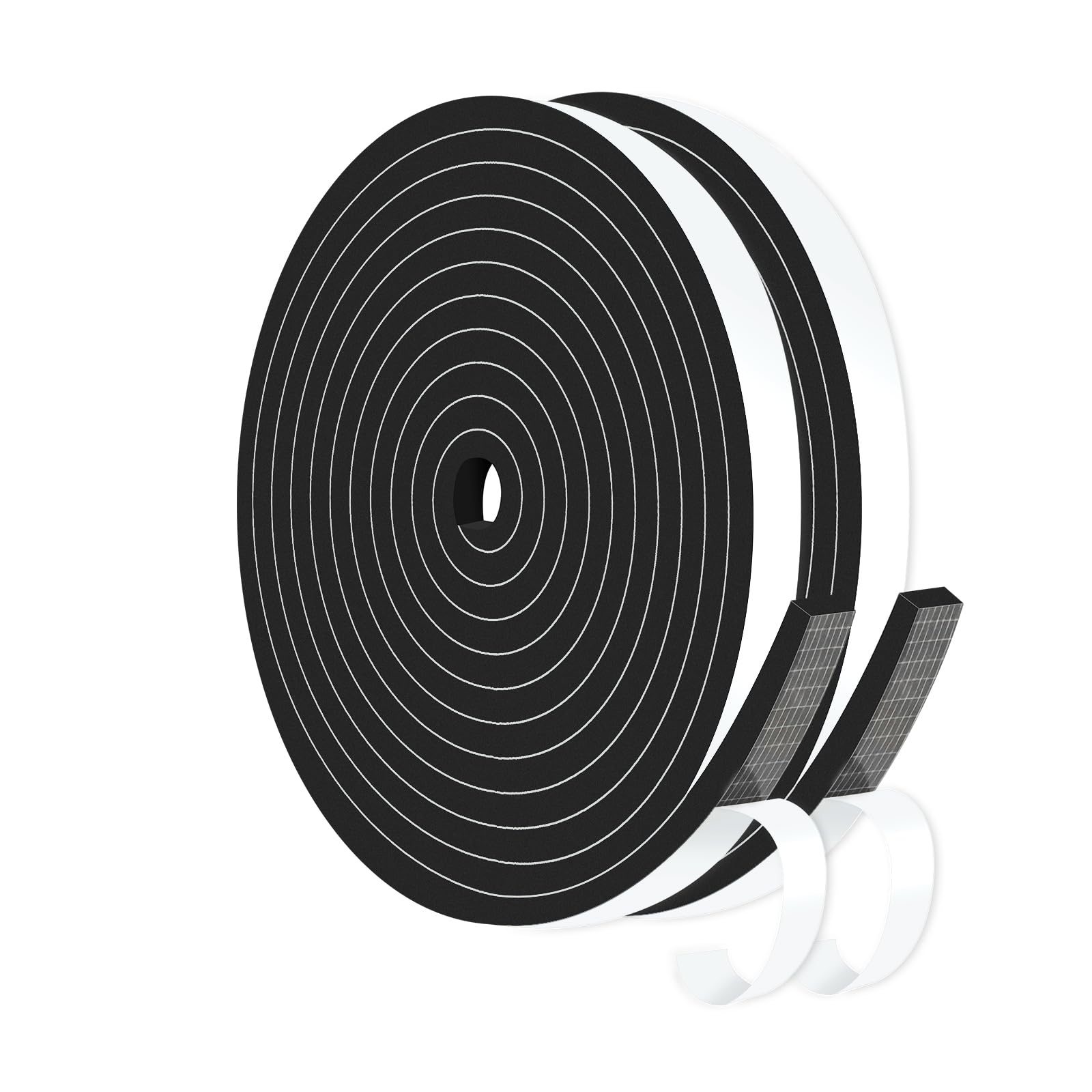 Door Weather Stripping,for Door and Window,1/2 in x 1/4 in x 26Ft
