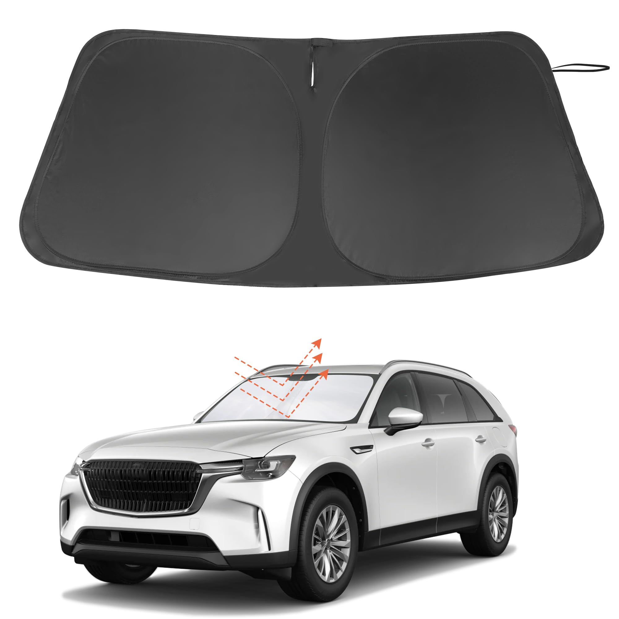 Windshield Sun Shade for 2024 2025 2026 Mazda CX90 CX-90