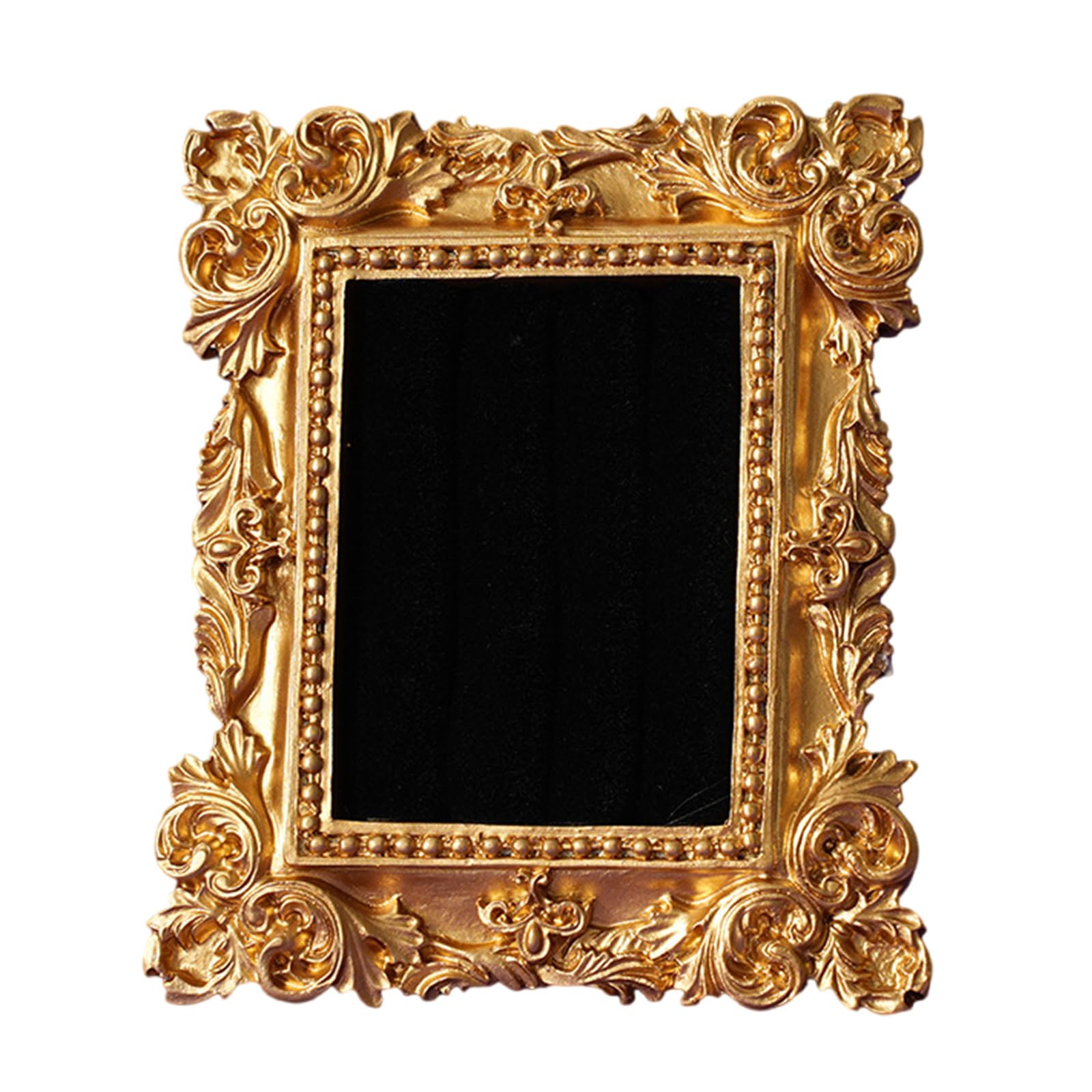 our fave Antique Type Rings Holder with Soft Flannel Base Compact for Jewelry Display and Gift Giving Resin Jewelry Display