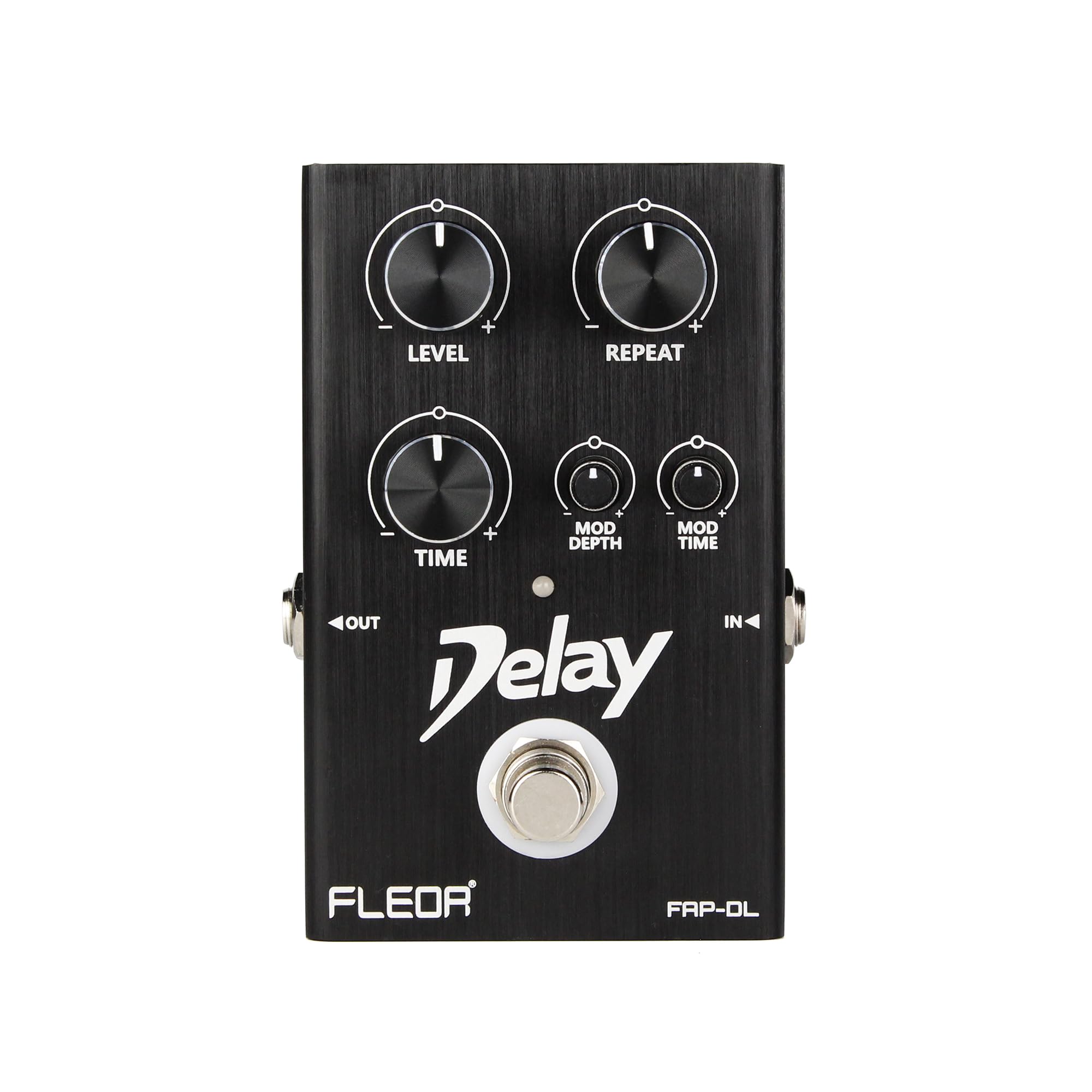 FLEOR Analog-Delay-Pedal mit Modulation, warmen Ambient-Echo-Effekten, True-Bypass-Gitarrenpedal für E-Gitarre, Bass und Synthesizer