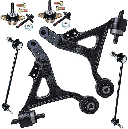 Miniatura 47 de Detroit Axle - Kit de suspensión delantera RWD para Chrysler 300 Dodge Charger Challenger Magnum 2 brazos de control superior con rótulas 2 rótulas