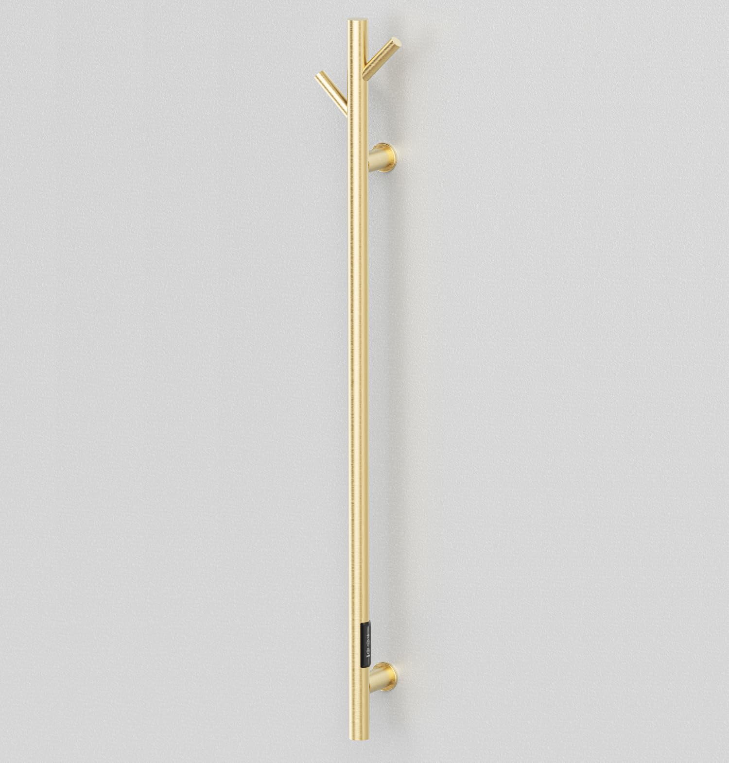 Manissa Electric Robe Towel Coat Warmer 1100mm H x 32mm Tube Brushed Brass