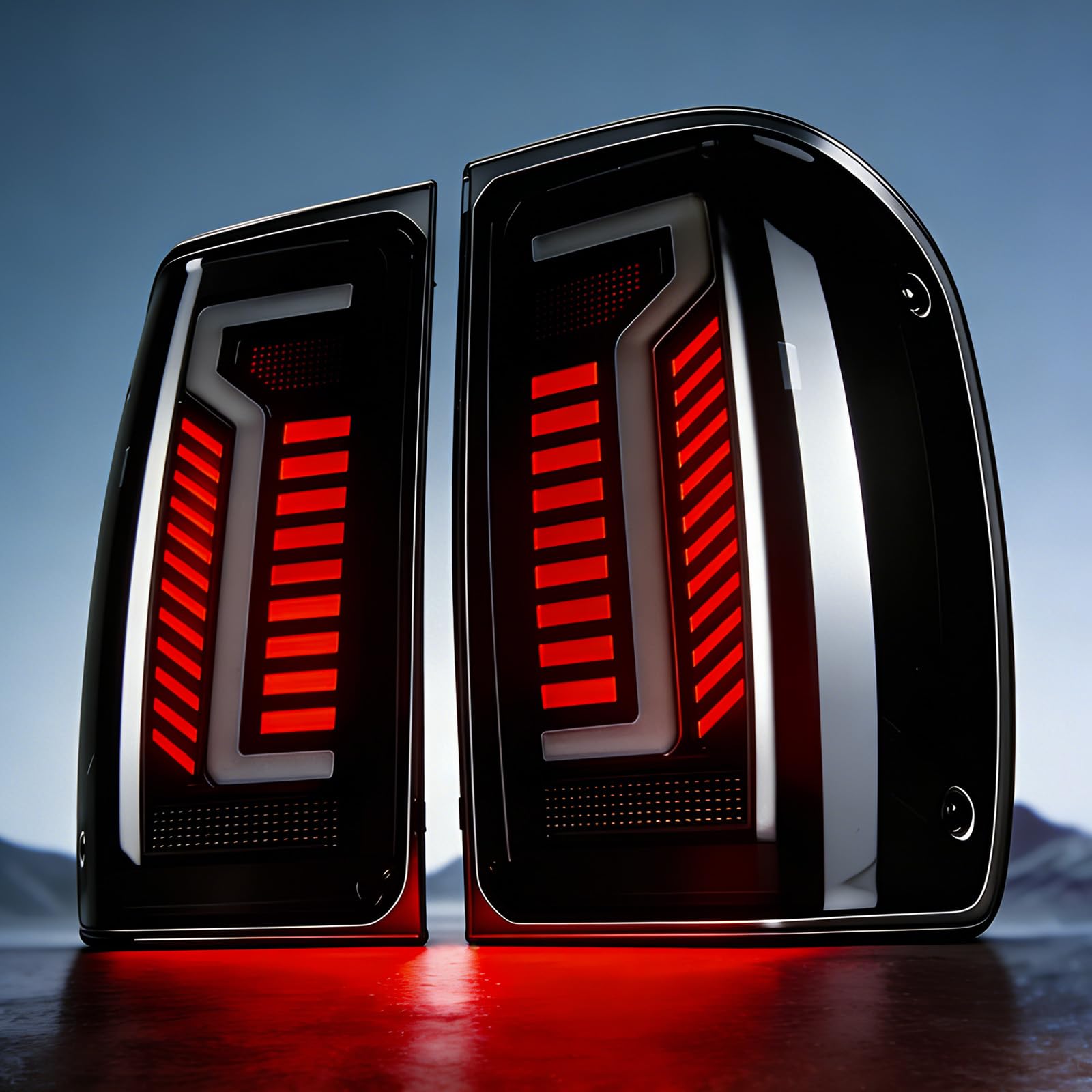 Photo 1 of LED Tail Lights Assembly For 2001-2011 Ford Ranger And Cab Models LED Rear Tail Lights Kit With Startup Animation,Turn Signal,Brake Lights,Revers Lights(Not For: STX trim or non-Ranger vehicles?