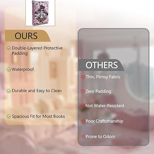 Miniatura 7 de LParkin I Like My Books Spicy and My Coffee ICY - Funda para libro con cremallera para amantes de los libros (I Like My Books Spicy and My Coffee