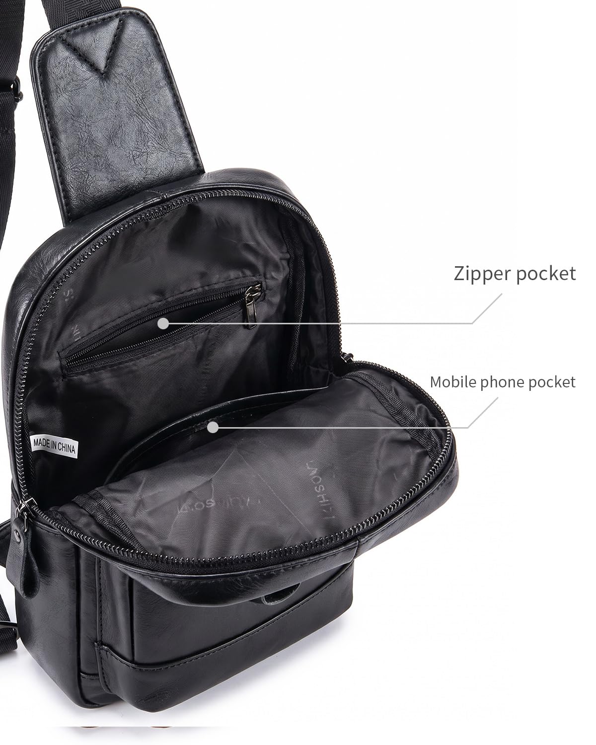 Herren Echtleder Brusttasche - Stilvoll & Praktisch Daily Essential